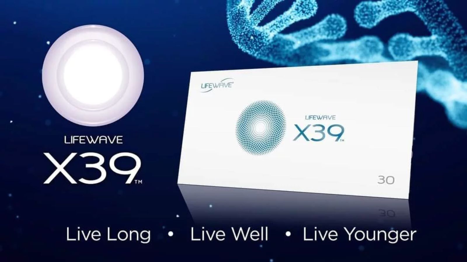 Lifewave X39 product with phototherapy glow